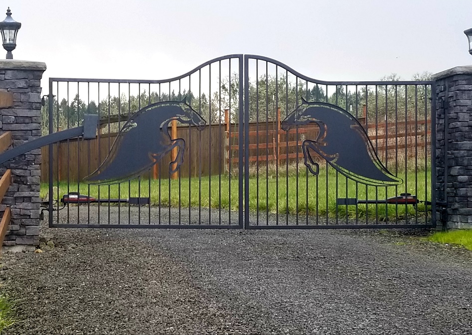 Metal Gates fabricated and installed by ASF Iron Works Eugene Oregon
